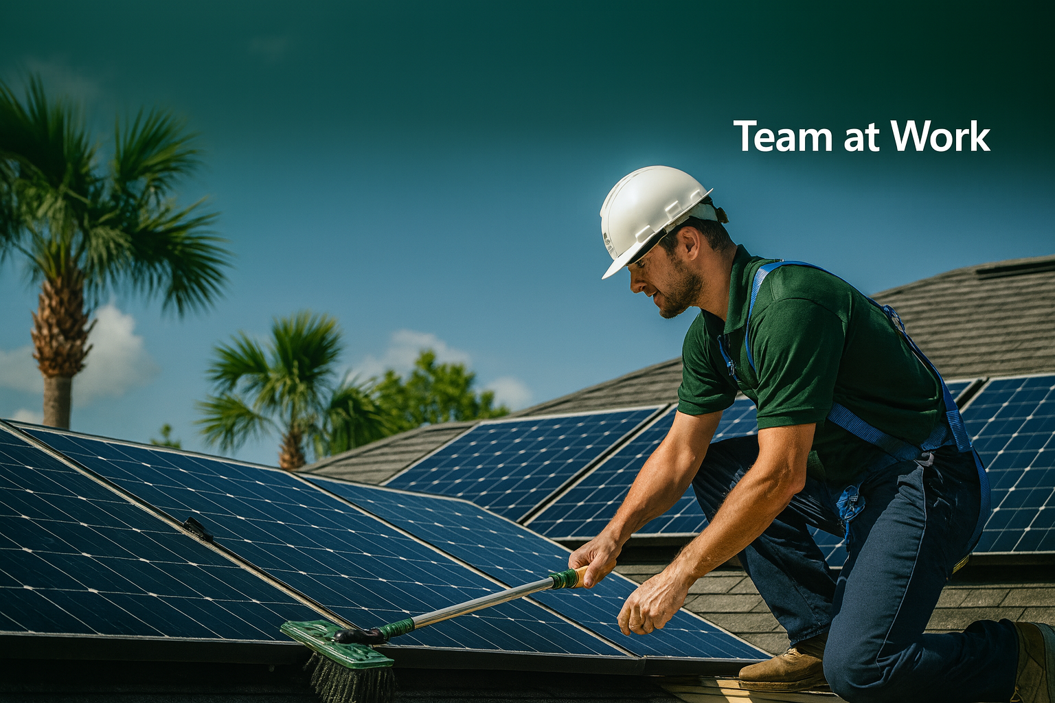 SolarShine Pro team at work